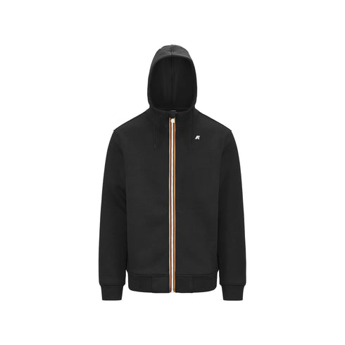 KWAY Felpa con zip Felpa Uomo Rainer Spacer Nero A24 - KWAYK2141DW - USY - L - Francavilla Moda
